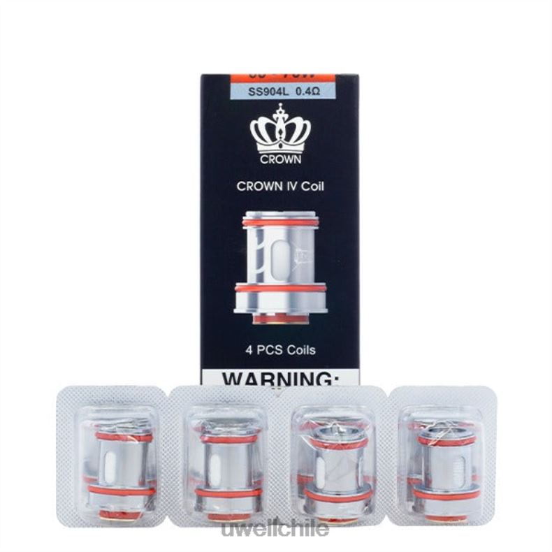 UWELL CROWN 4 bobinas de repuesto (paquete de 4) 8DTVT182 doble bobina 0.2ohm - Vaporizador UWELL