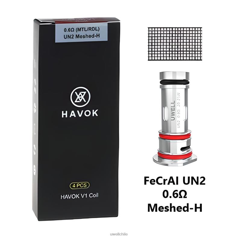 UWELL HAVOK V1 bobinas (paquete de 4) 8DTVT150 0,25 ohmios - Best UWELL Flavours