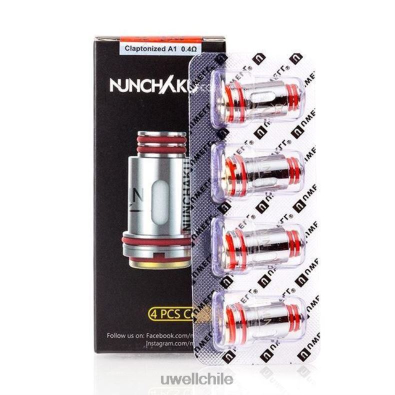 UWELL NUNCHAKU bobinas (paquete de 4) 8DTVT261 0,25 ohmios - UWELL Chile