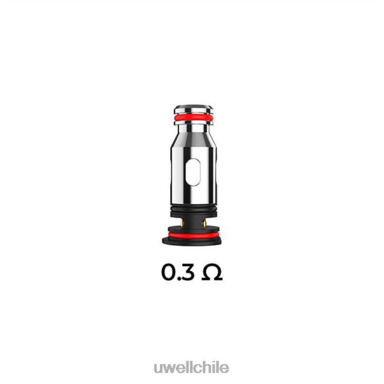 UWELL PA bobinas de repuesto 8DTVT82 0,3 ohmios (paquete de 4) - Vaporizador UWELL