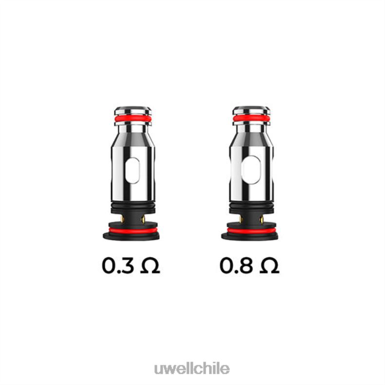 UWELL PA bobinas de repuesto 8DTVT82 0,3 ohmios (paquete de 4) - Vaporizador UWELL