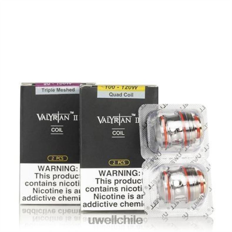 UWELL VALYRIAN 2 bobinas de repuesto (paquete de 2) 8DTVT29 un2 doble malla 0.14ohm - Vaper UWELL Precio