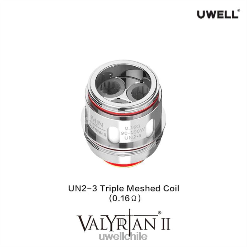 UWELL VALYRIAN 2 bobinas de repuesto (paquete de 2) 8DTVT29 un2 doble malla 0.14ohm - Vaper UWELL Precio