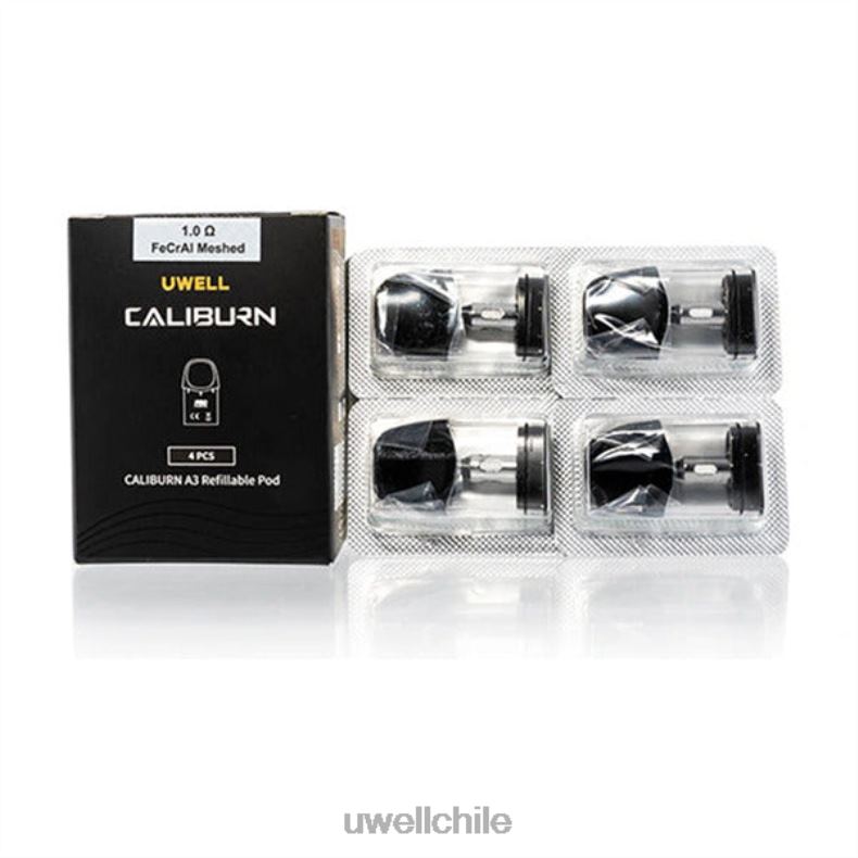 UWELL CALIBURN A3 vainas de repuesto | paquete de 4 8DTVT19 0,8 ohmios 2 - Vaper UWELL Precio