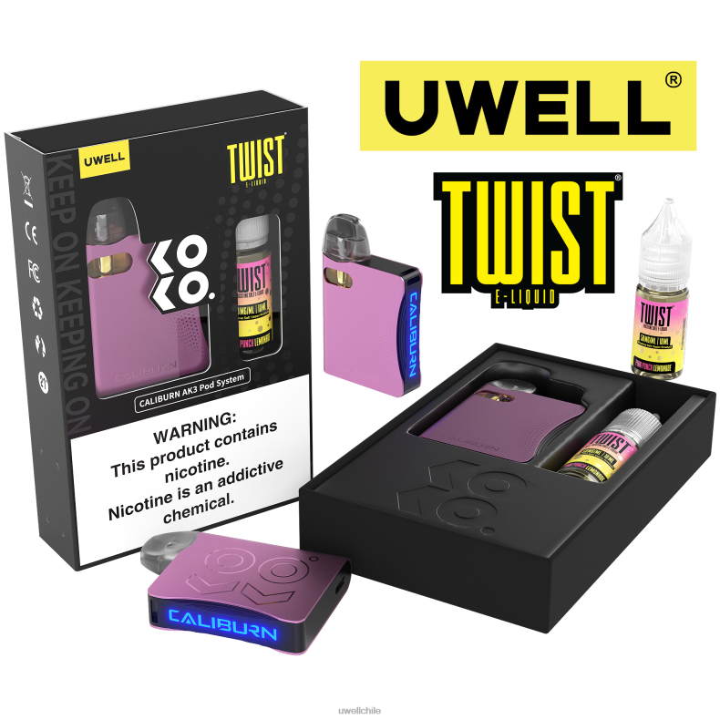 UWELL CALIBURN AK3 kit + vainas a3s 0.8ohm (x2) + daddy's vapor 10ml sales 50mg 8DTVT242 crl: cian/flv: menta 50 mg - Vaporizador UWELL