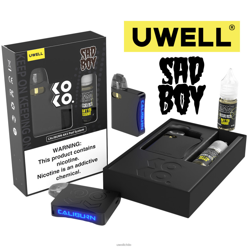 UWELL CALIBURN AK3 kit + vainas a3s 0.8ohm (x2) + daddy's vapor 10ml sales 50mg 8DTVT246 crl: rosa/flv: limonada de bayas - UWELL Vape for Sale