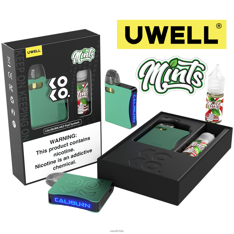 UWELL CALIBURN AK3 kit + vainas a3s 0.8ohm (x2) + daddy's vapor 10ml sales 50mg 8DTVT246 crl: rosa/flv: limonada de bayas - UWELL Vape for Sale