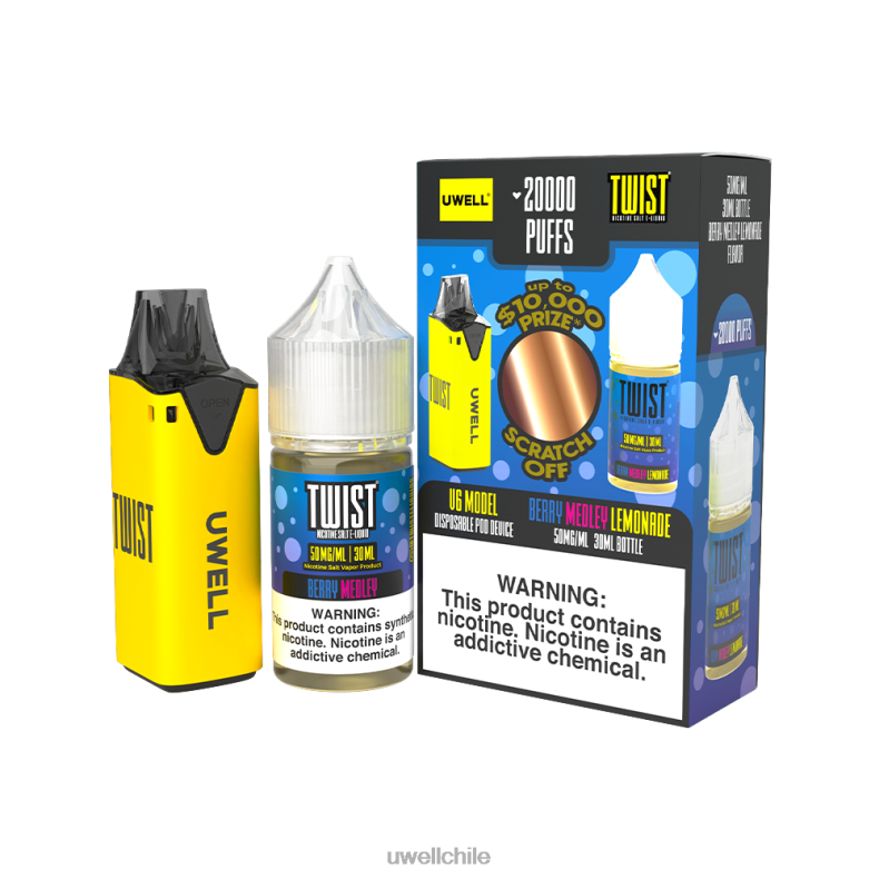 UWELL V6 dispositivo desechable + jugo daddy's vapor 30ml - paquete de colaboración 8DTVT221 clr: negro/flv: renacimiento helado 50 mg - UWELL Chile