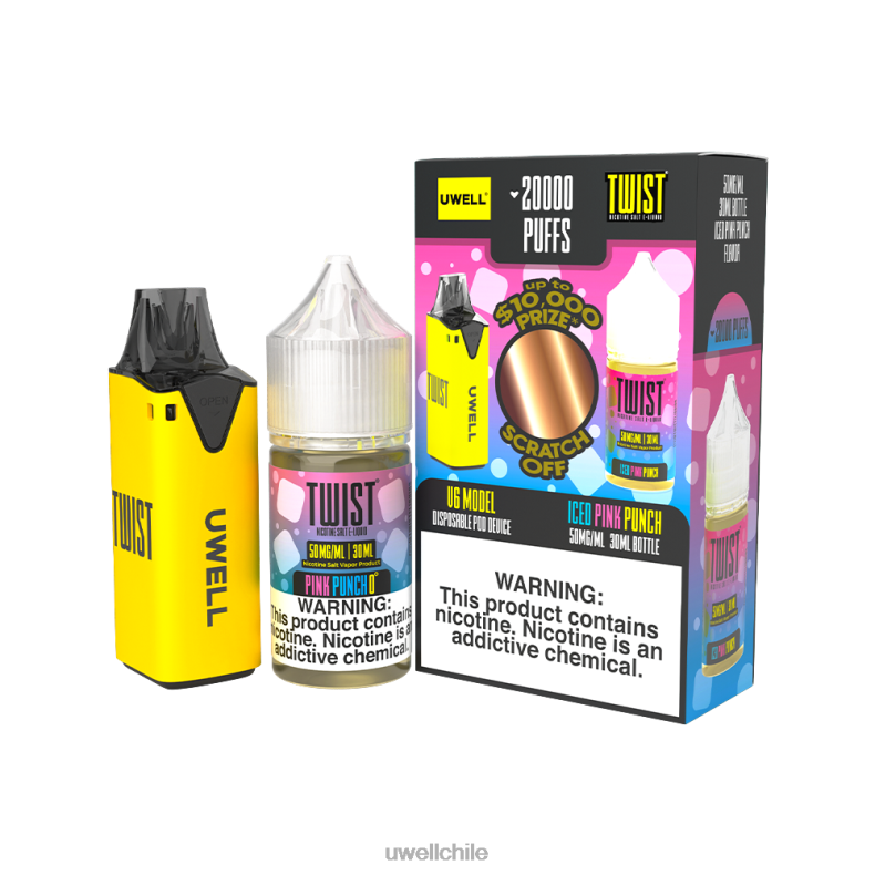 UWELL V6 dispositivo desechable + jugo daddy's vapor 30ml - paquete de colaboración 8DTVT221 clr: negro/flv: renacimiento helado 50 mg - UWELL Chile