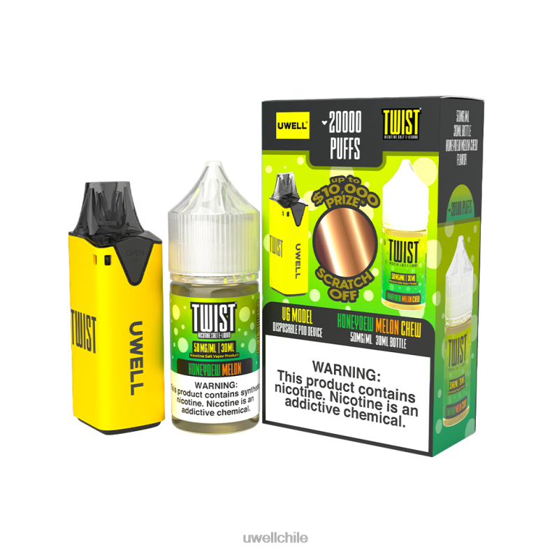 UWELL V6 dispositivo desechable + jugo daddy's vapor 30ml - paquete de colaboración 8DTVT222 clr: negro/flv: serenidad 50 mg - Vaporizador UWELL